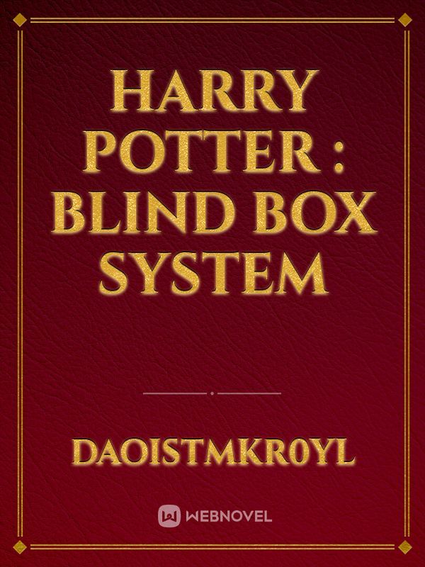 Harry Potter : Blind Box system